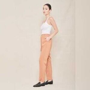 Giada Forte Rosa 100%‎ Silk Tailored Trousers Pants Italy Size 00